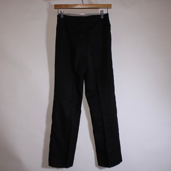 Jones Wear Suit Black Pin Stripe Straight Suit Pants Size 6 - Picture 3 of 5